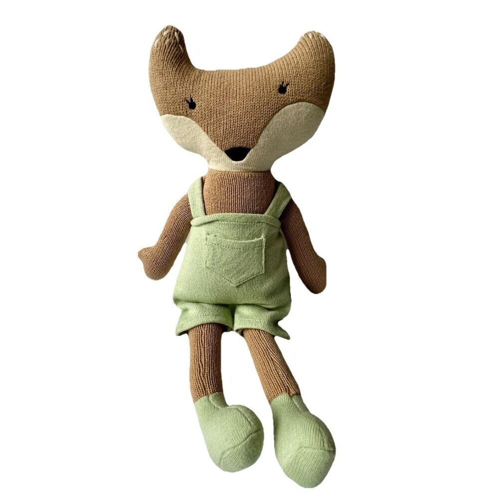 Moulin Roty Pomme des Bois Soft Toy Plush Knit Fox